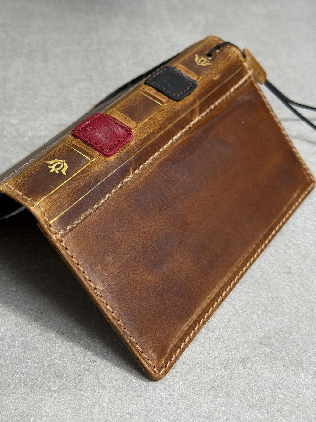 Genuine Leather Wallet Case For Galaxy S21-S26 Ultra, Card Slots (Book Design)