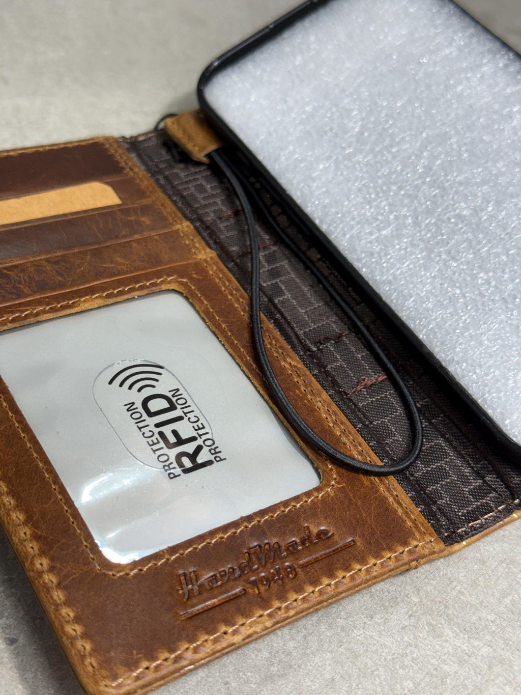 Embossed Leather Wallet Case for Google Pixel: Vintage Art Design