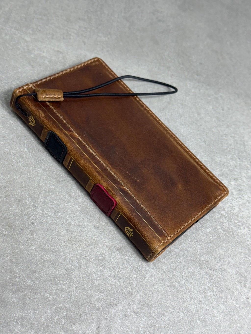 Embossed Leather Wallet Case for Google Pixel: Vintage Art Design