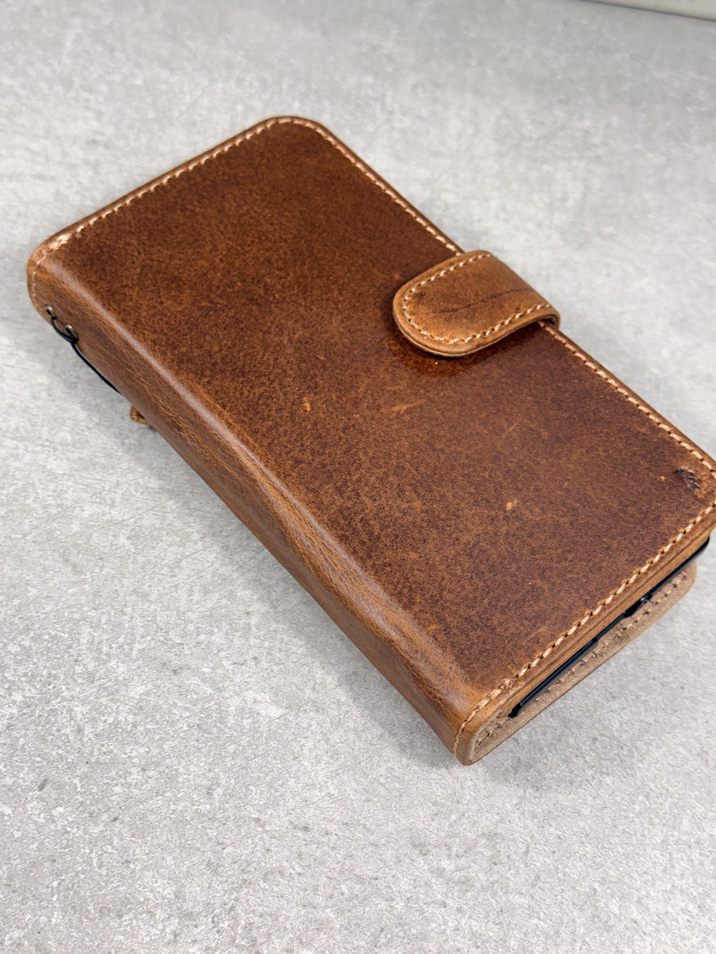 Handmade Leather Wallet Case for Galaxy Z Fold 2/3/4/5/6/7