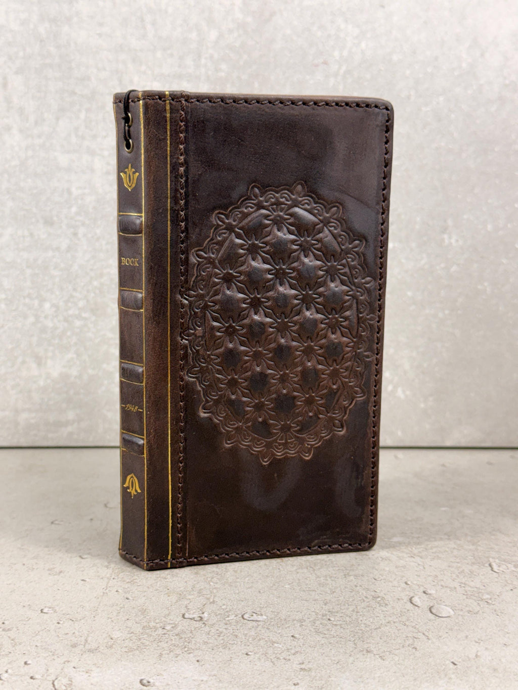 Genuine Leather Wallet Case for Google Pixel: Vintage Book Art Cover