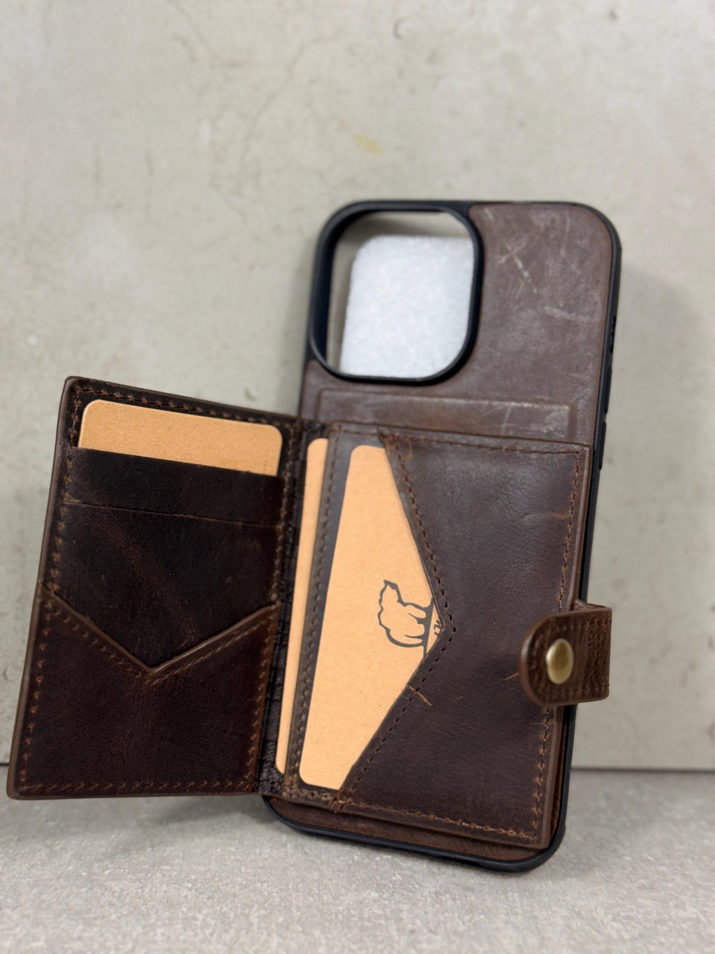 Genuine Leather Wallet Case For Galaxy S21-S26 Ultra, Card Slots (Book Design)