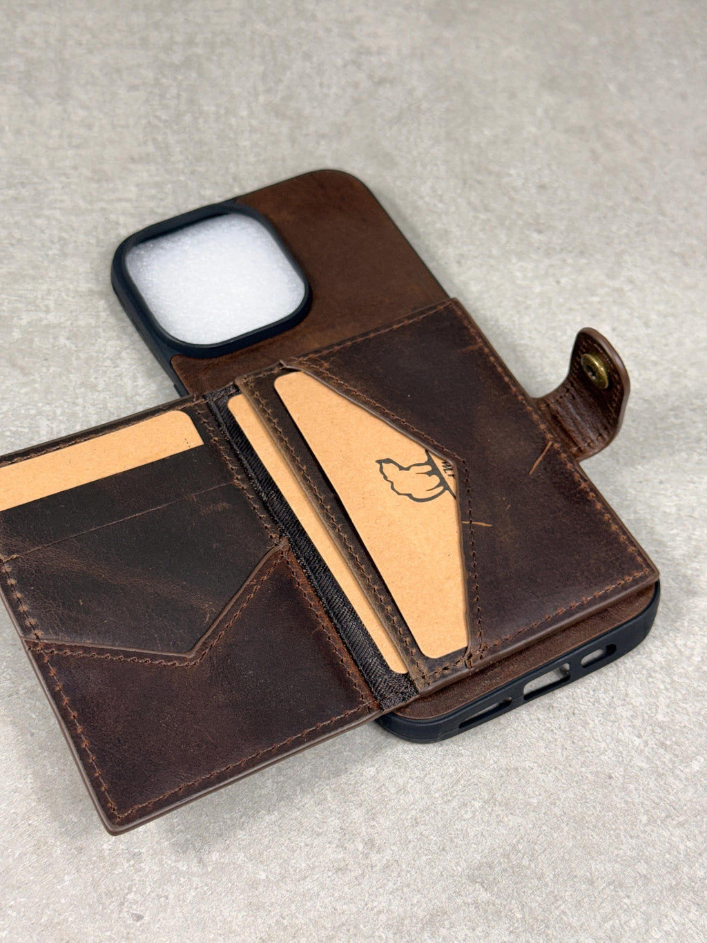 Genuine Leather Wallet Case For Galaxy S21-S26 Ultra, Card Slots (Book Design)