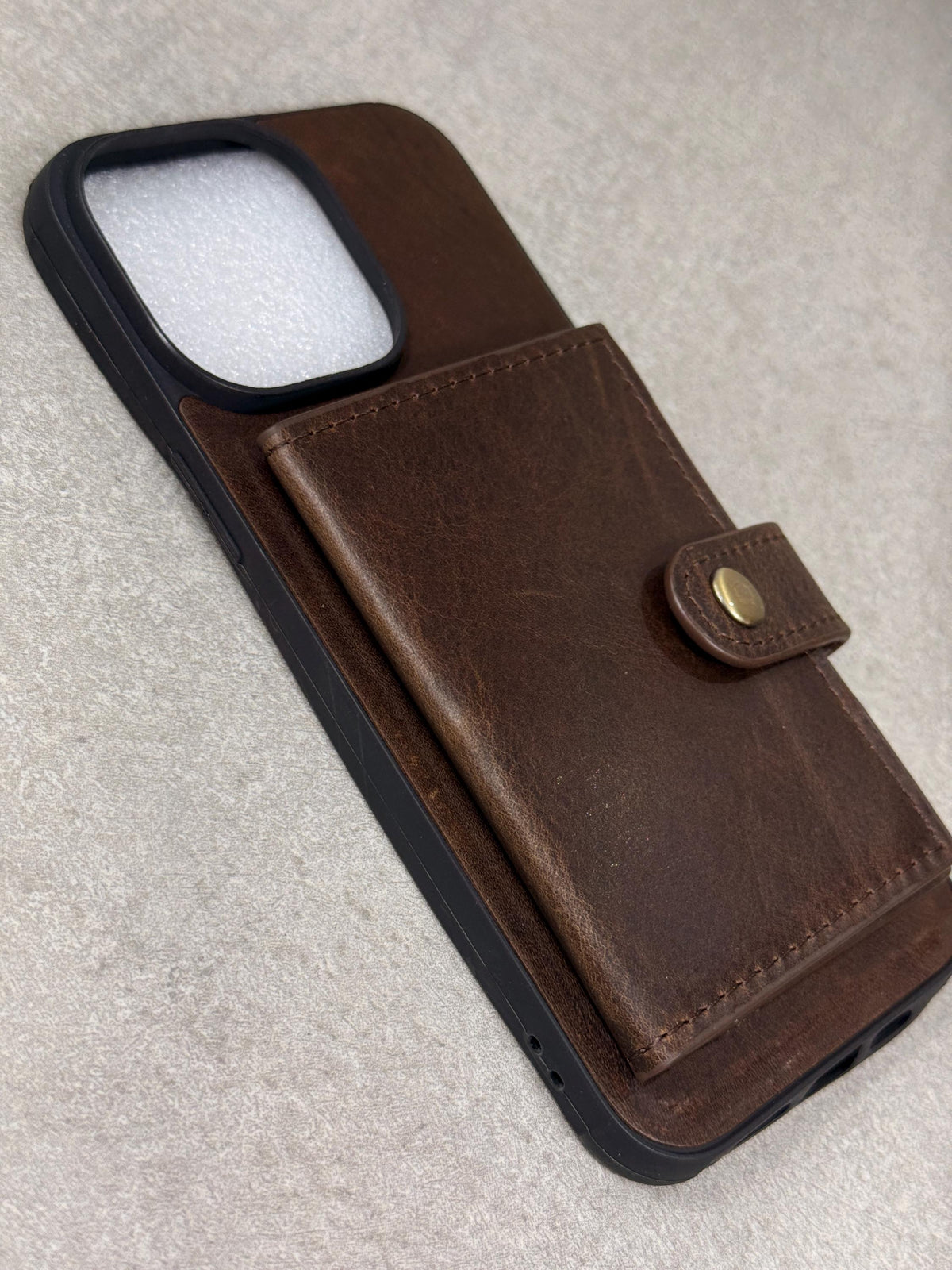 Genuine Leather Wallet Case For Galaxy S21-S26 Ultra, Card Slots (Book Design)