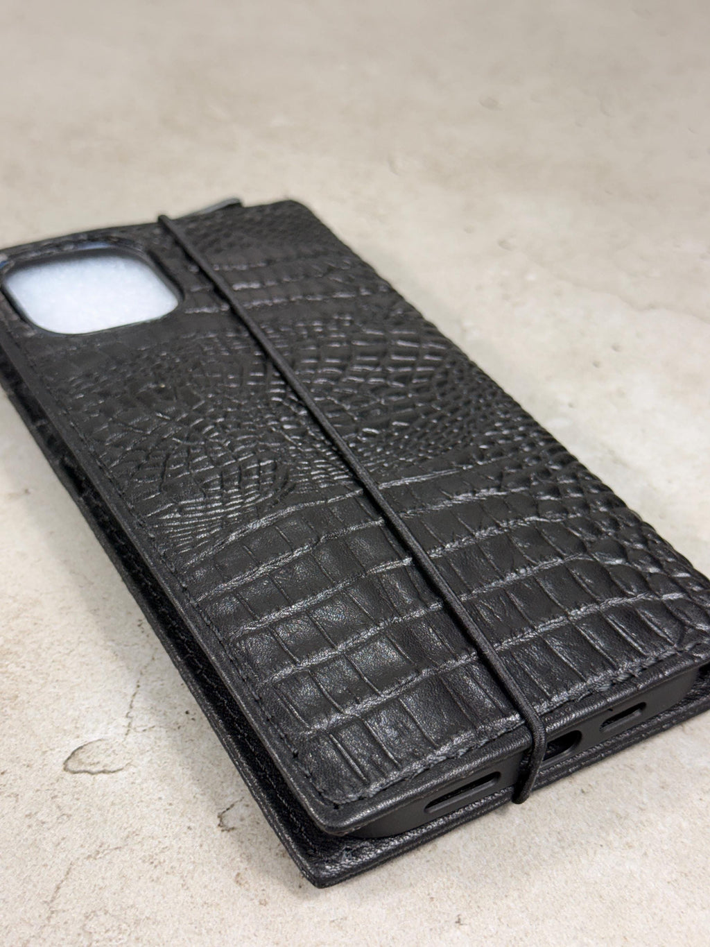 Genuine Leather Wallet Case: Vintage Book Style, Card Slots
