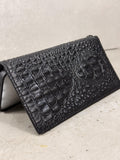 Genuine Leather Wallet Case: Vintage Book Style, Card Slots