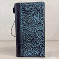 Handmade Genuine Leather iPhone Wallet Case: Removable Card Slots