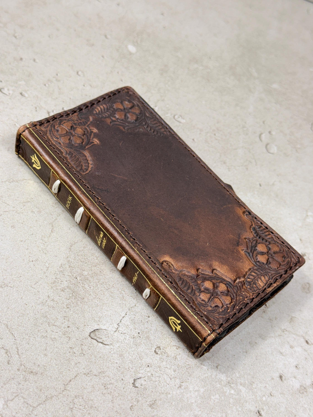 Handmade Leather Wallet Phone Case: Galaxy S26 S25 S24