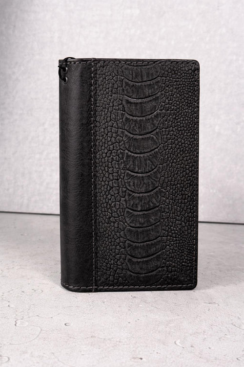 Embossed Leather Wallet Case for Google Pixel: Vintage Art Design