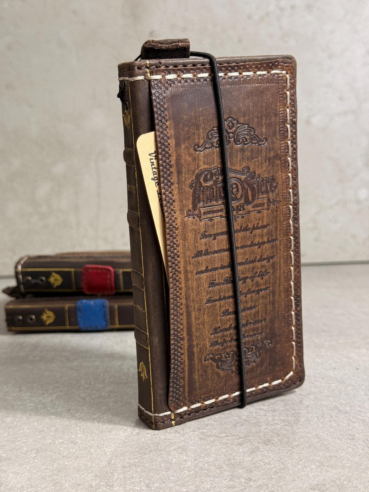 Vintage Leather iPhone 17 Wallet Case: Book Style, Card Slots