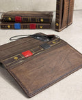 Genuine Leather Wallet Case for Google Pixel: Vintage Book Design