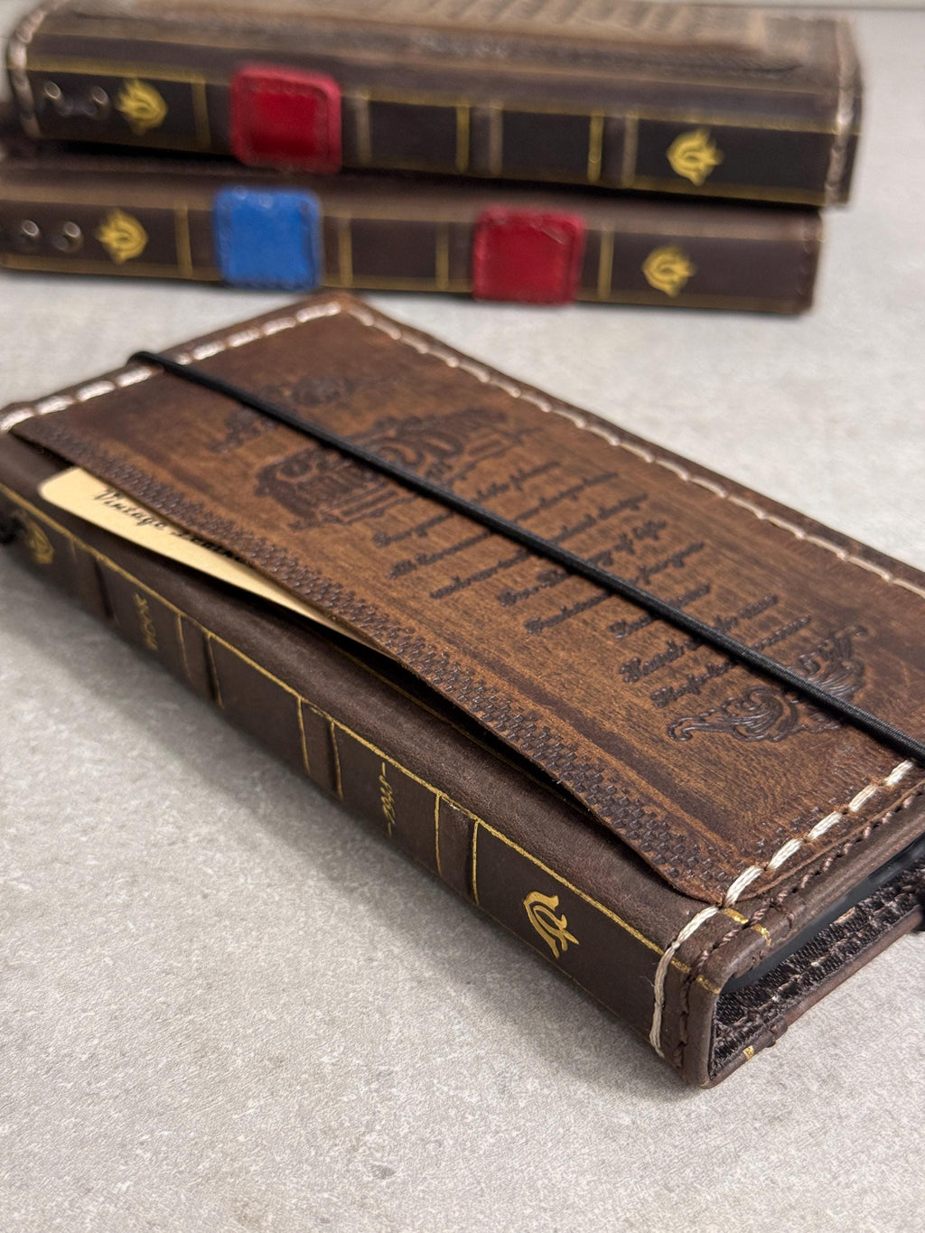 Genuine Leather fo OnePlus 15 12 12R Case Wallet Handmade Wireless Luxury oiled Ar