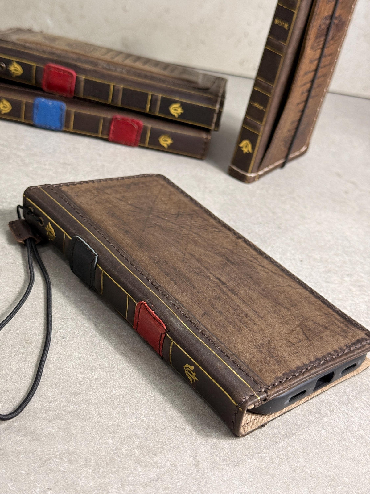 Genuine Leather fo OnePlus Open Case Wallet Handmade Wireless Luxury  Davidov Art