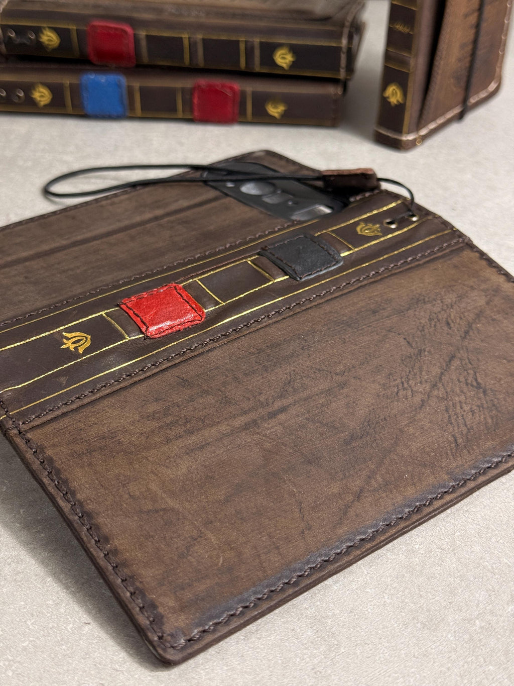 Genuine Leather fo OnePlus Open Case Wallet Handmade Wireless Luxury  Davidov Art