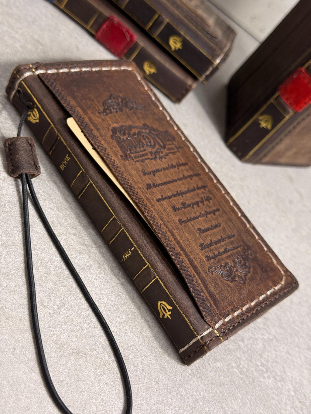 Genuine Leather fo OnePlus Open Case Wallet Handmade Wireless Luxury  Davidov Art
