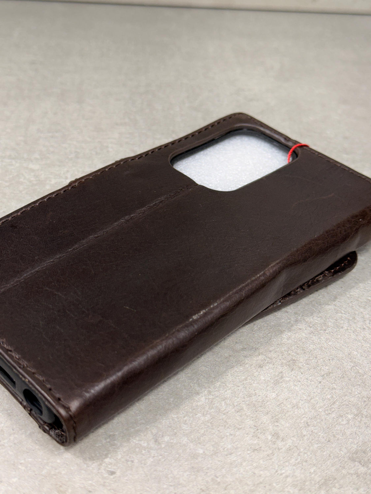 Genuine Leather fo OnePlus 15 12 12R Case Wallet Handmade Wireless Luxury oiled Ar