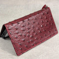 Genuine Leather iPhone Case: Ostrich Pattern, Vintage Book Style, Handcrafted Protection