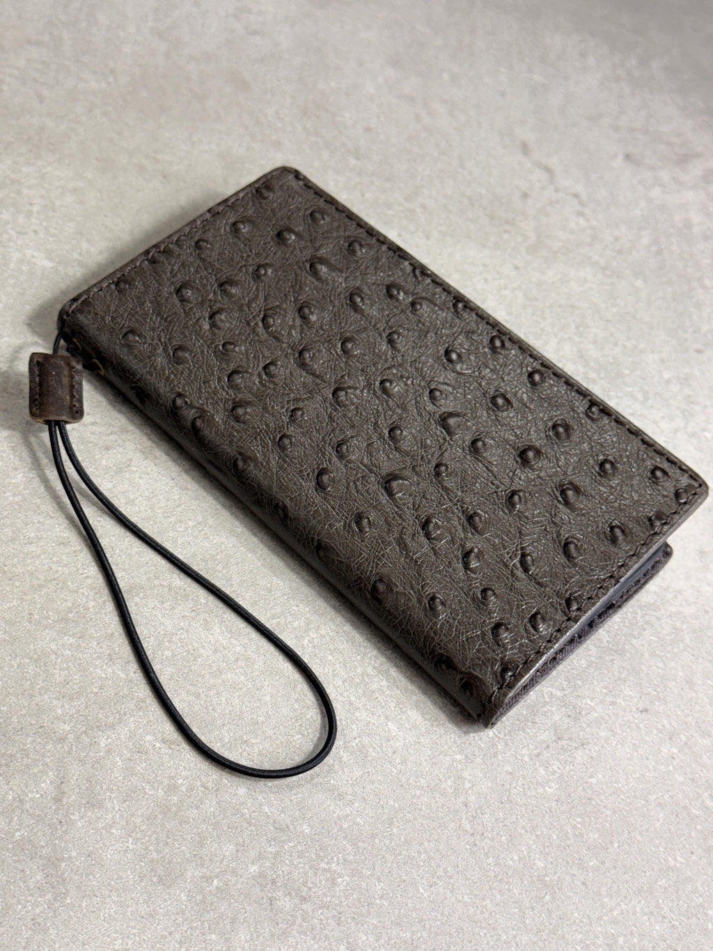Handmade Ostrich Leather iPhone Case: Vintage Book Style 17