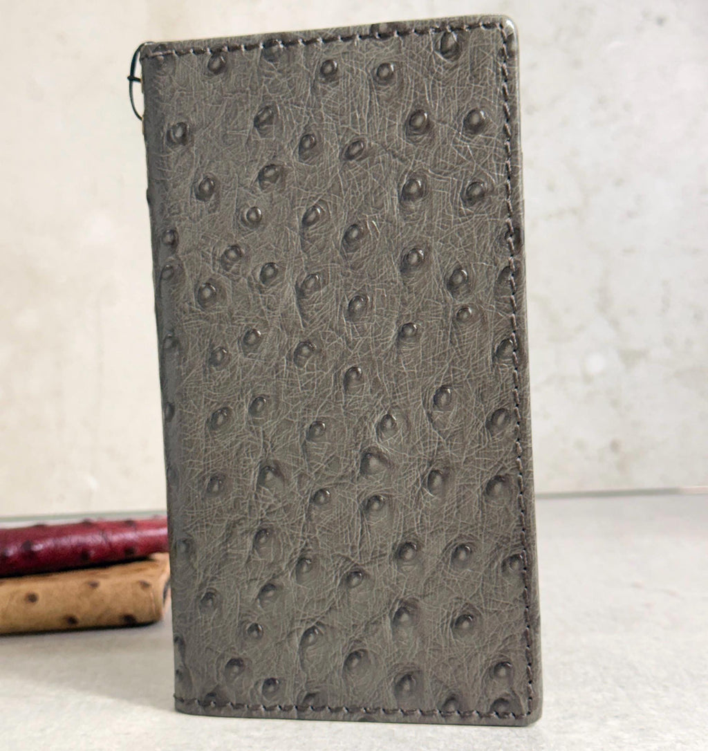 Handmade Ostrich Leather iPhone Case: Vintage Book Style 17