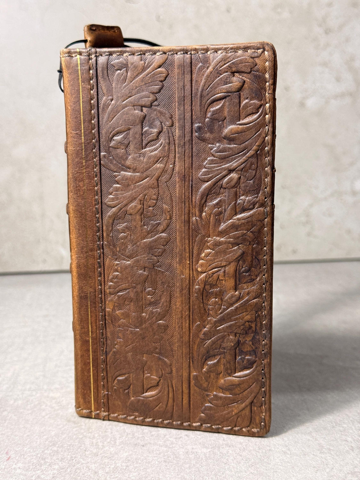 Leather Book Wallet Case for iPhone: Card Slots, Bible Style 17
