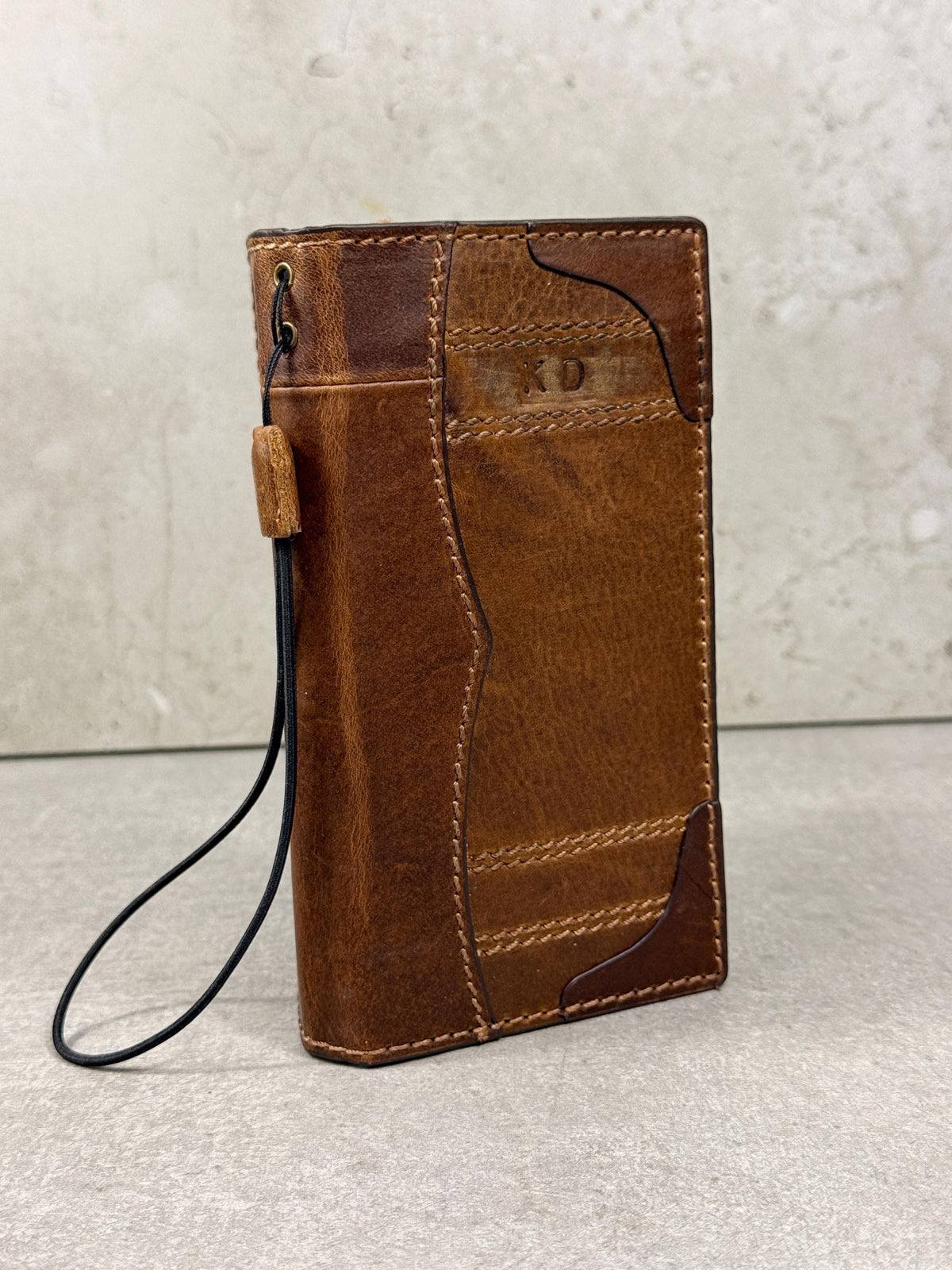 Leather Book Wallet Case for iPhone: Card Slots, Bible Style 17