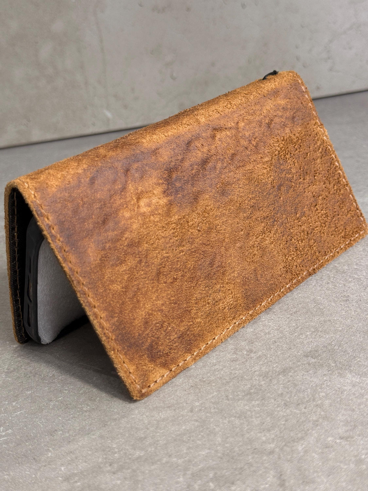 Handmade Ostrich Leather iPhone Case: Vintage Book Style  17