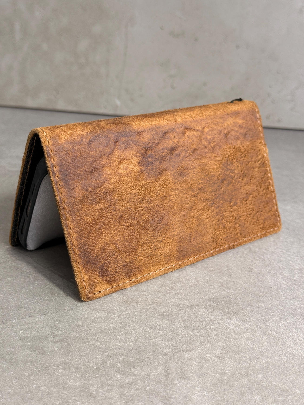 Handmade Ostrich Leather iPhone Case: Vintage Book Style  17