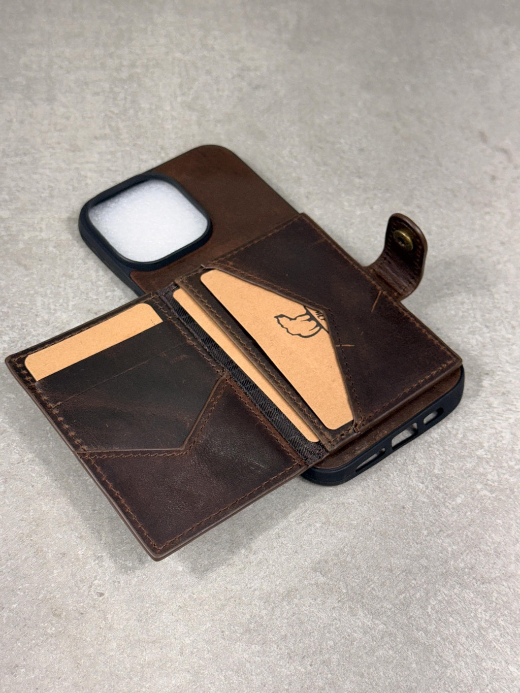 Genuine Leather Wallet Case For Galaxy S21-S26 Ultra, Card Slots (Book Design)
