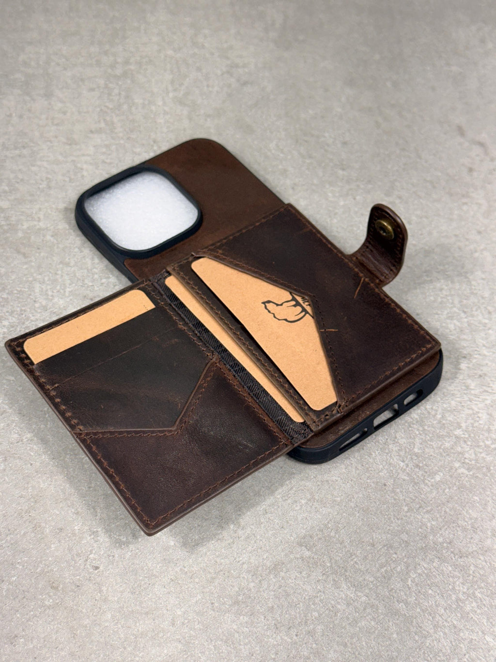Genuine Leather Wallet Case For Galaxy S21-S26 Ultra, Card Slots (Book Design)