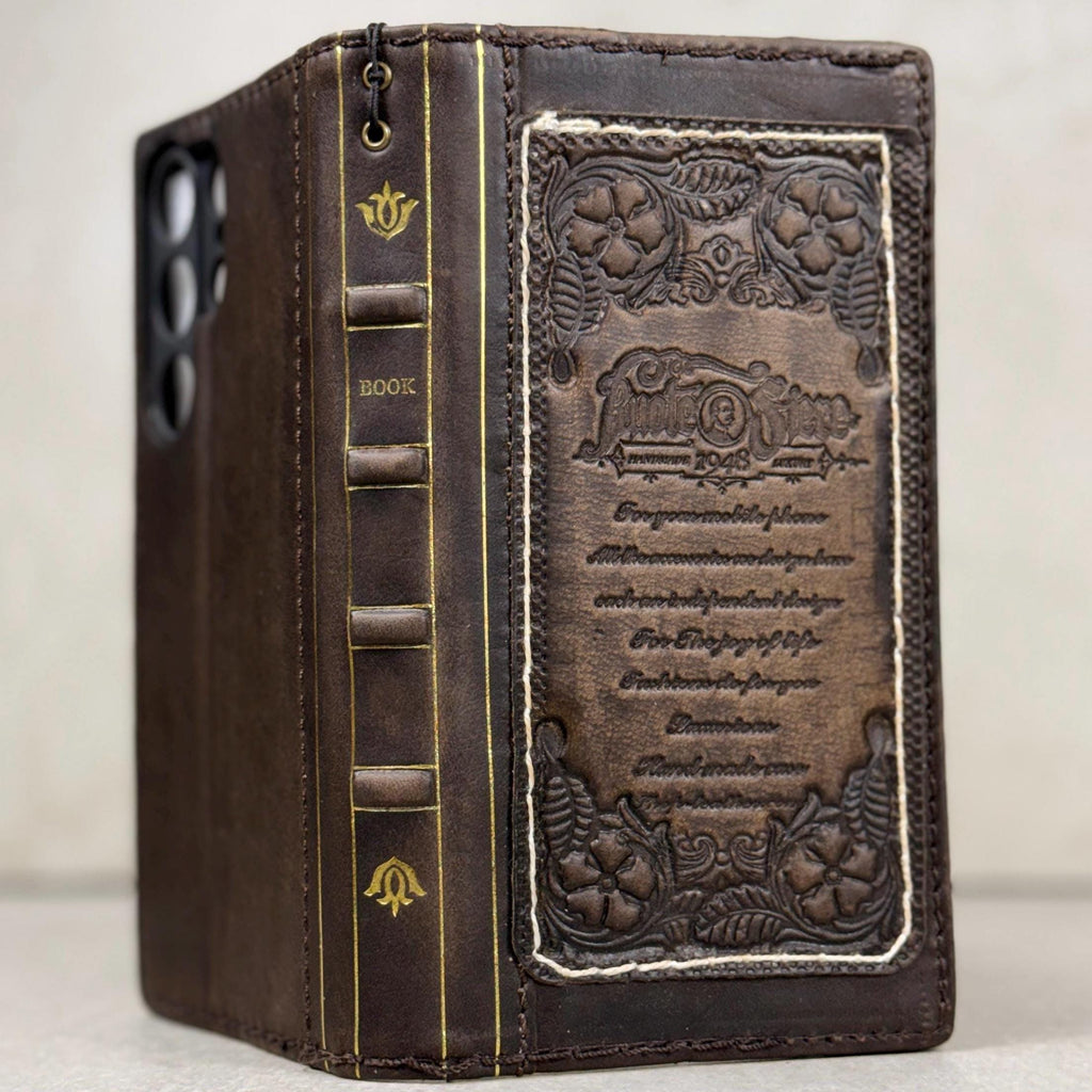 Vintage Leather iPhone 17 Wallet Case: Book Style, Card Slots
