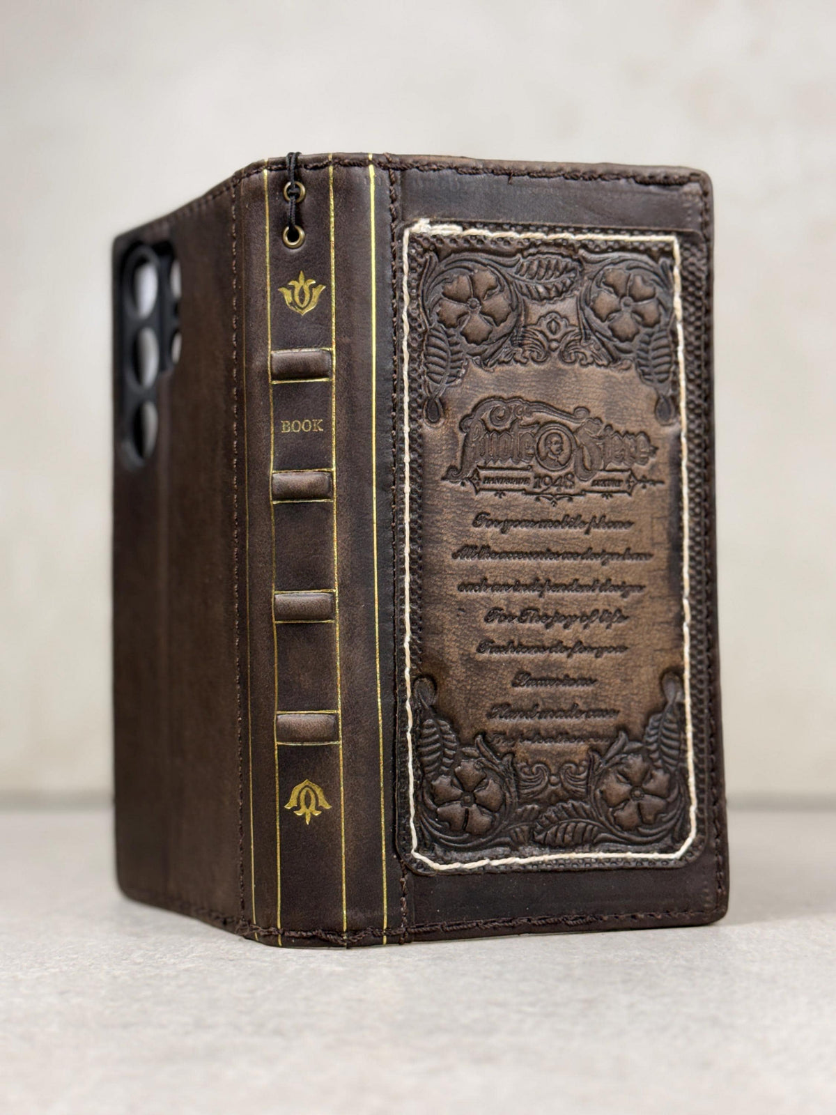 Handmade Leather Wallet Phone Case: Galaxy S26 S25 S24
