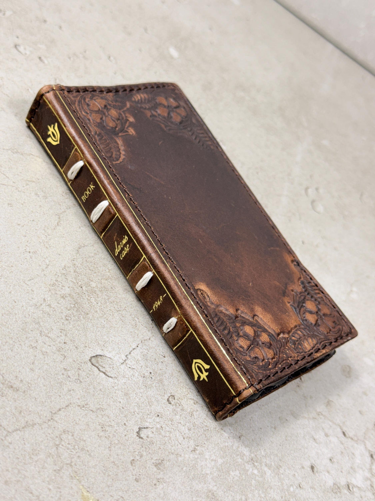 Handmade Leather Wallet Phone Case: Galaxy S26 S25 S24