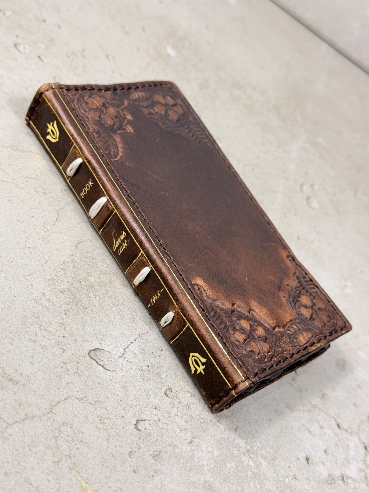 Handmade Leather Wallet Phone Case: Galaxy S26 S25 S24
