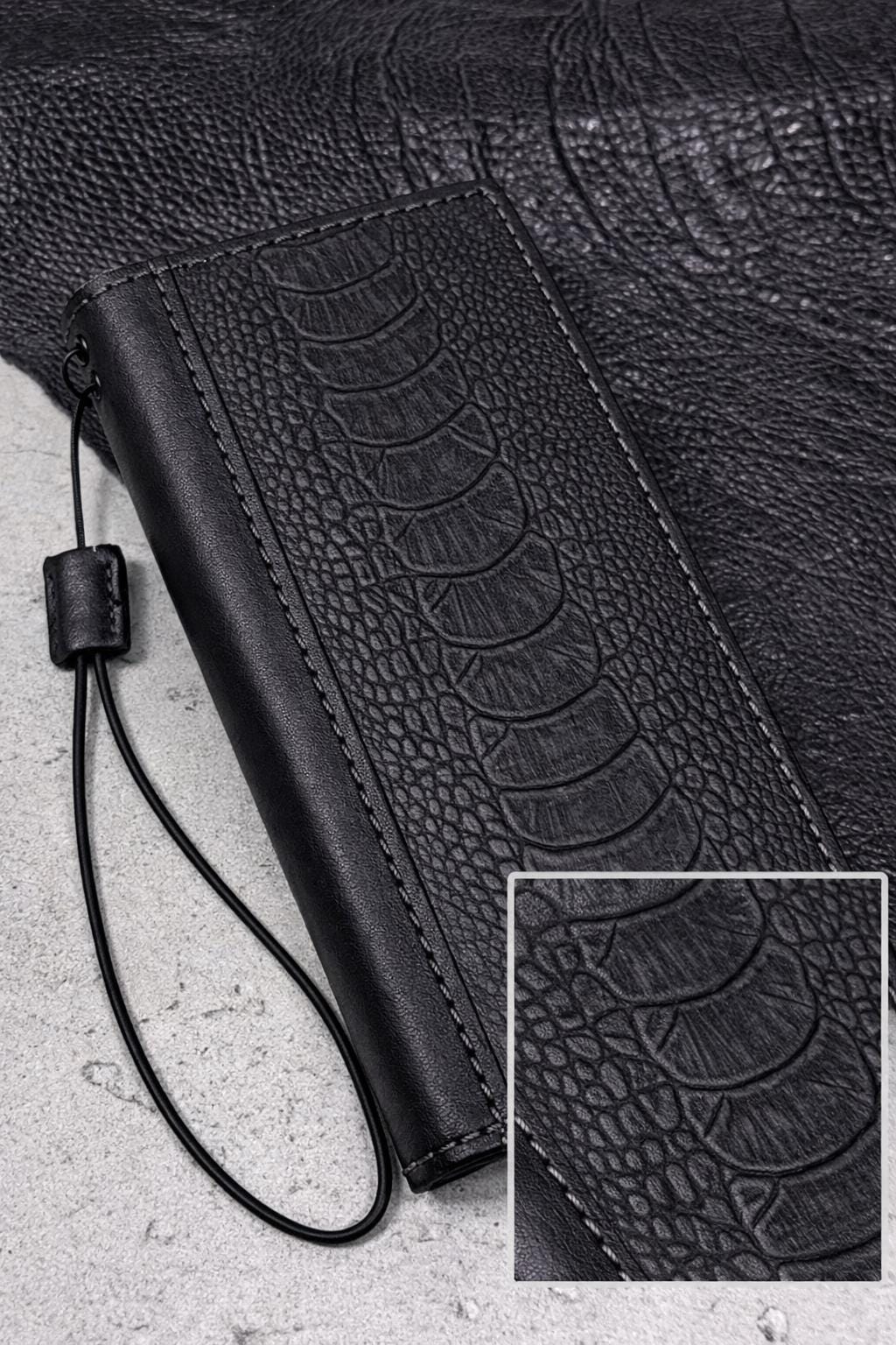 Handmade Leather Wallet Case for Galaxy Z Fold: Art Book Cover