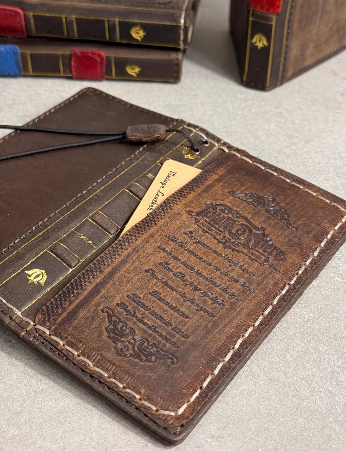 Vintage Leather iPhone 17 Wallet Case: Book Style, Card Slots