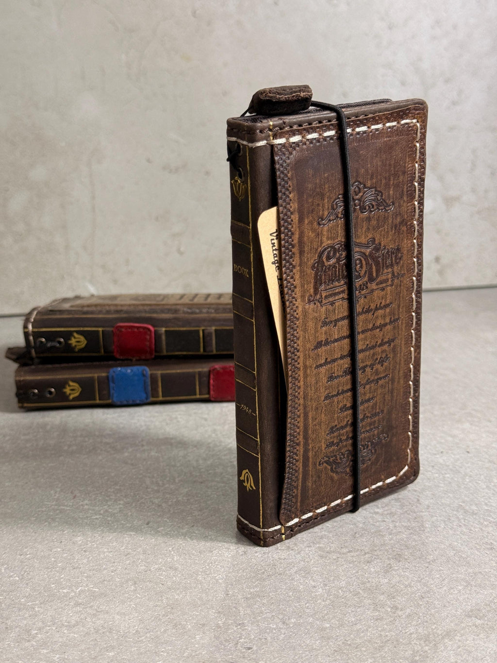 Handmade Leather Wallet Phone Case: Galaxy S26 S25 S24