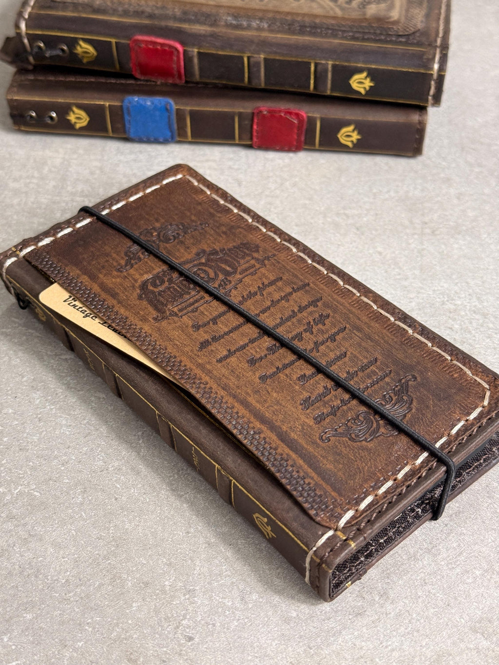 Handmade Leather Wallet Phone Case: Galaxy S26 S25 S24