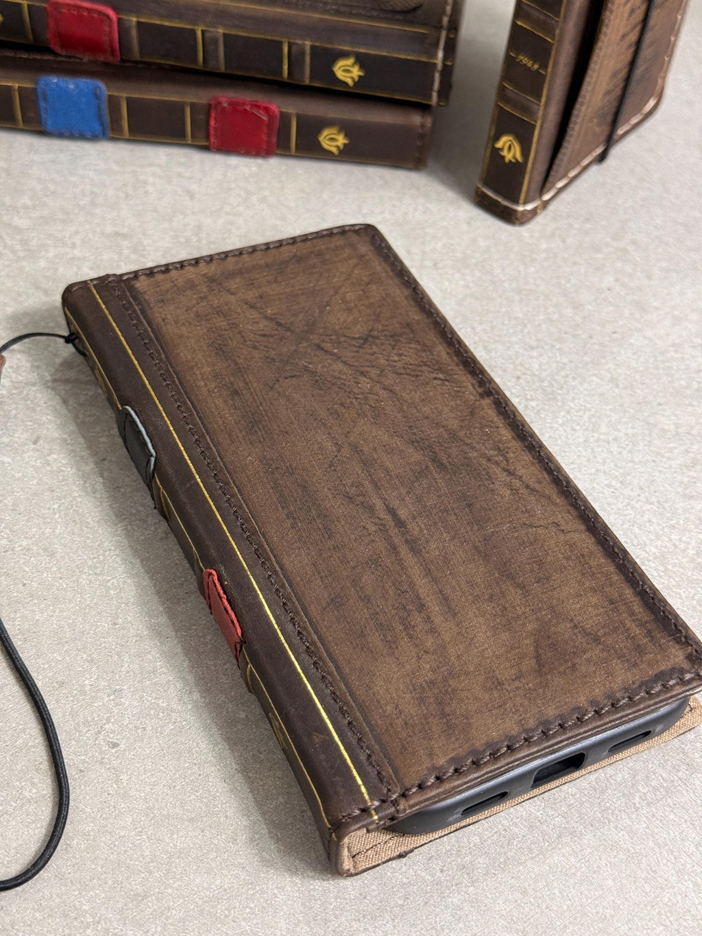 Handmade Leather Wallet Book Cover for Honor Magic V3 5 Fold 8 7