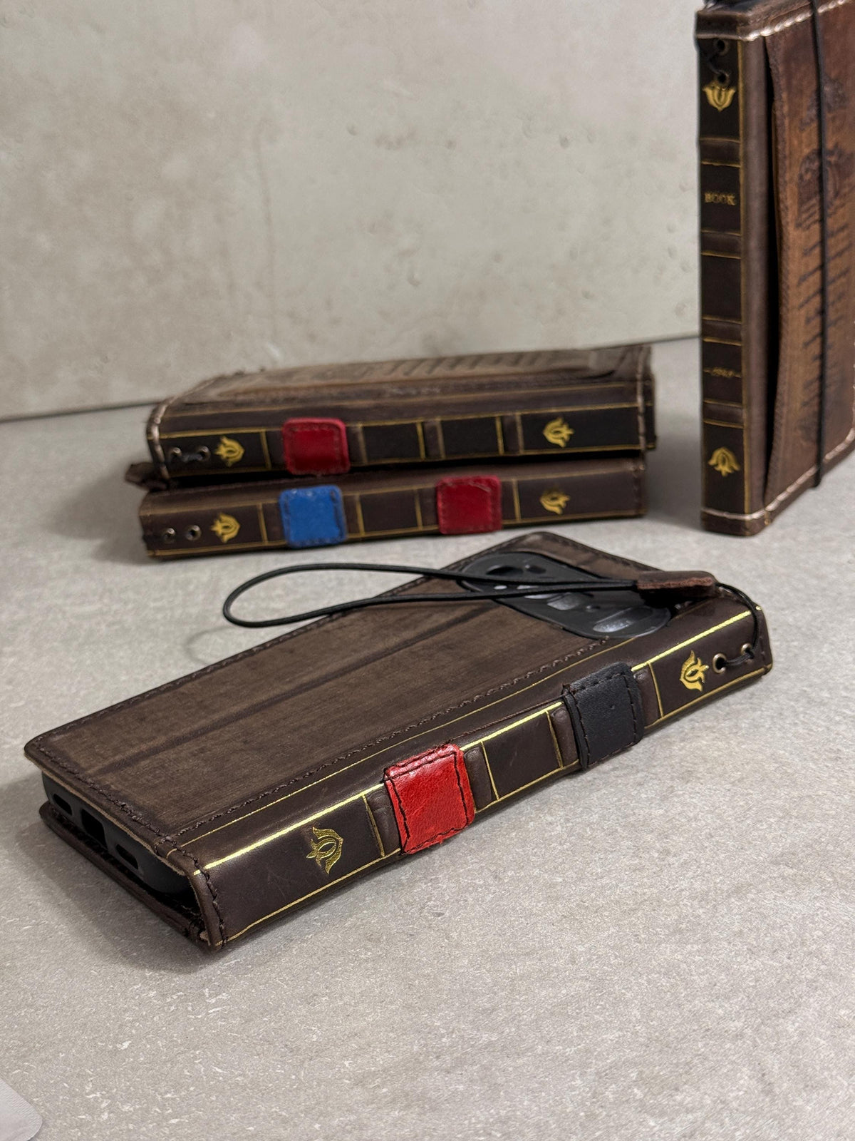 Handmade Leather Wallet Book Cover for Honor Magic V3 5 Fold 8 7