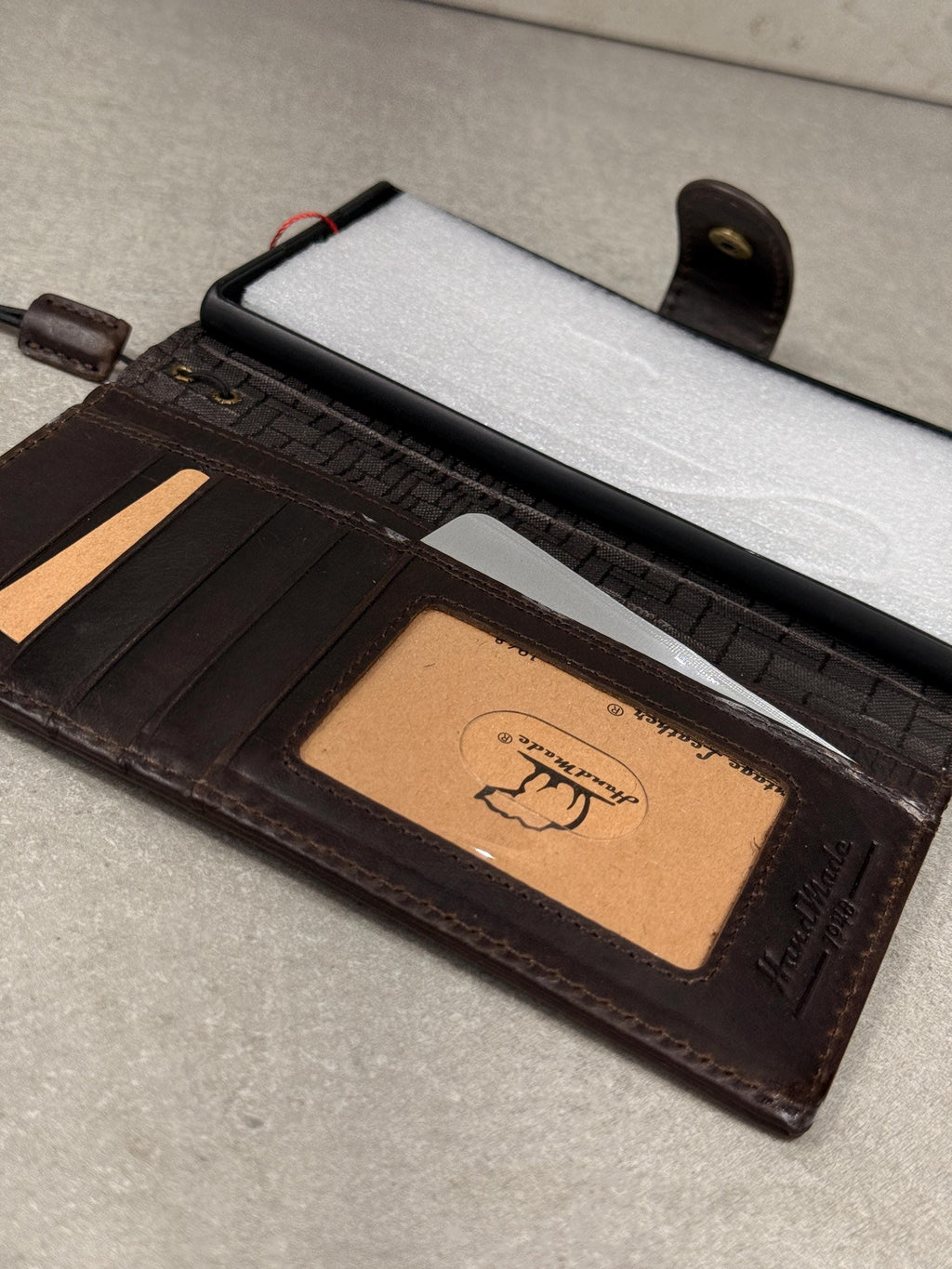 Embossed Leather Wallet Case for Google Pixel: Vintage Art Design