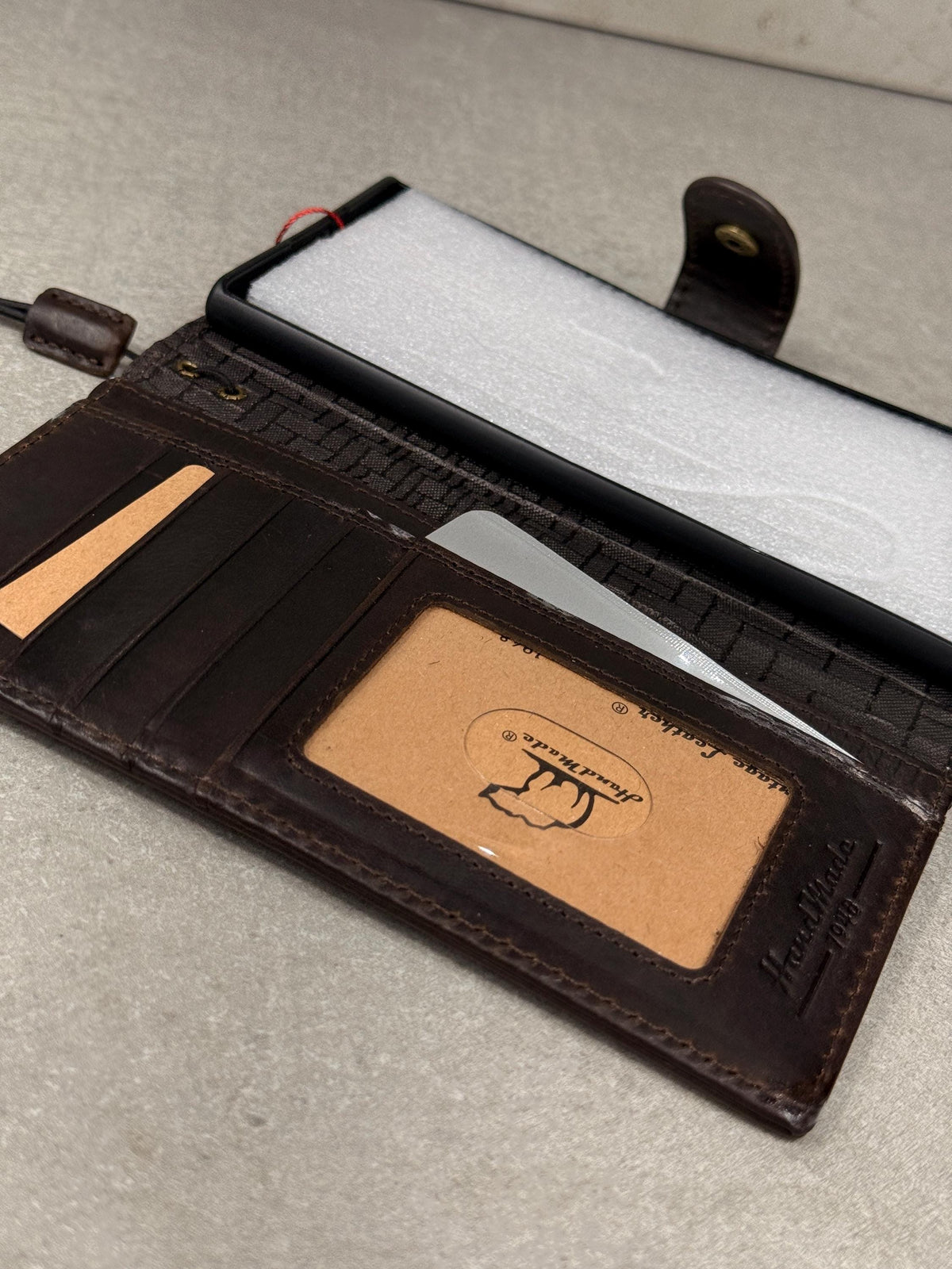 Embossed Leather Wallet Case for Google Pixel: Vintage Art Design