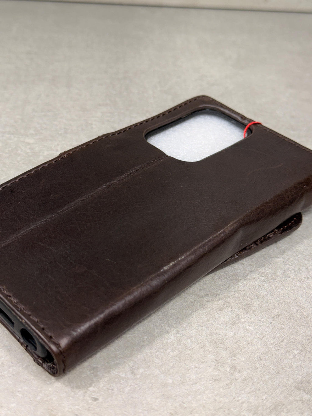 Genuine Leather fo OnePlus 15 12 12R Case Wallet Handmade Wireless Luxury oiled Ar