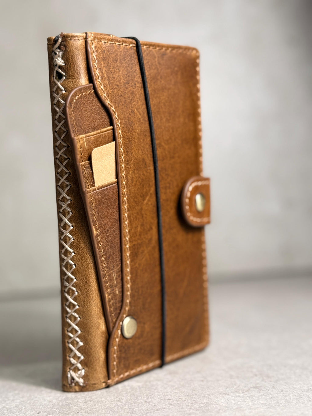 Vintage Book Style Leather iPhone Wallet Case 17
