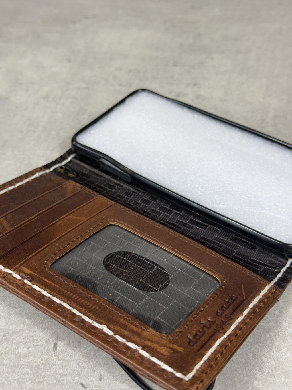 Vintage Book Style Leather iPhone Wallet Case