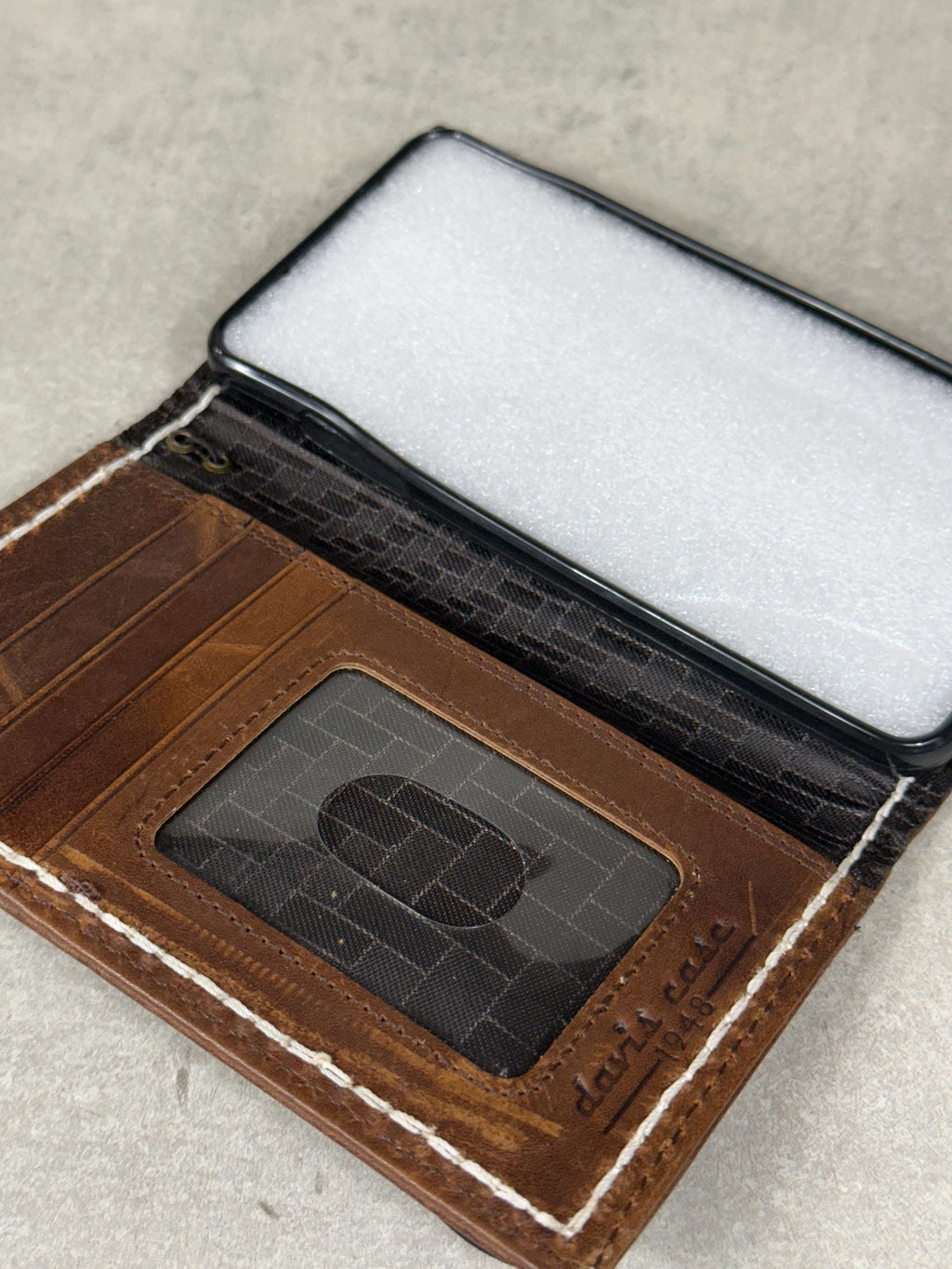 Vintage Book Style Leather iPhone Wallet Case