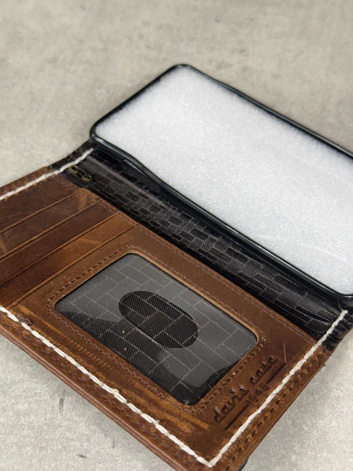 Vintage Book Style Leather iPhone Wallet Case