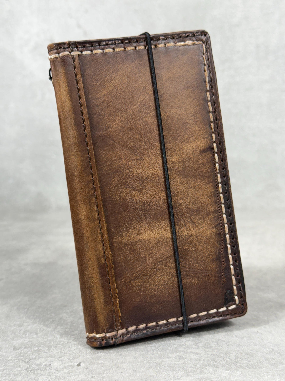 Vintage Book Style Leather iPhone Wallet Case