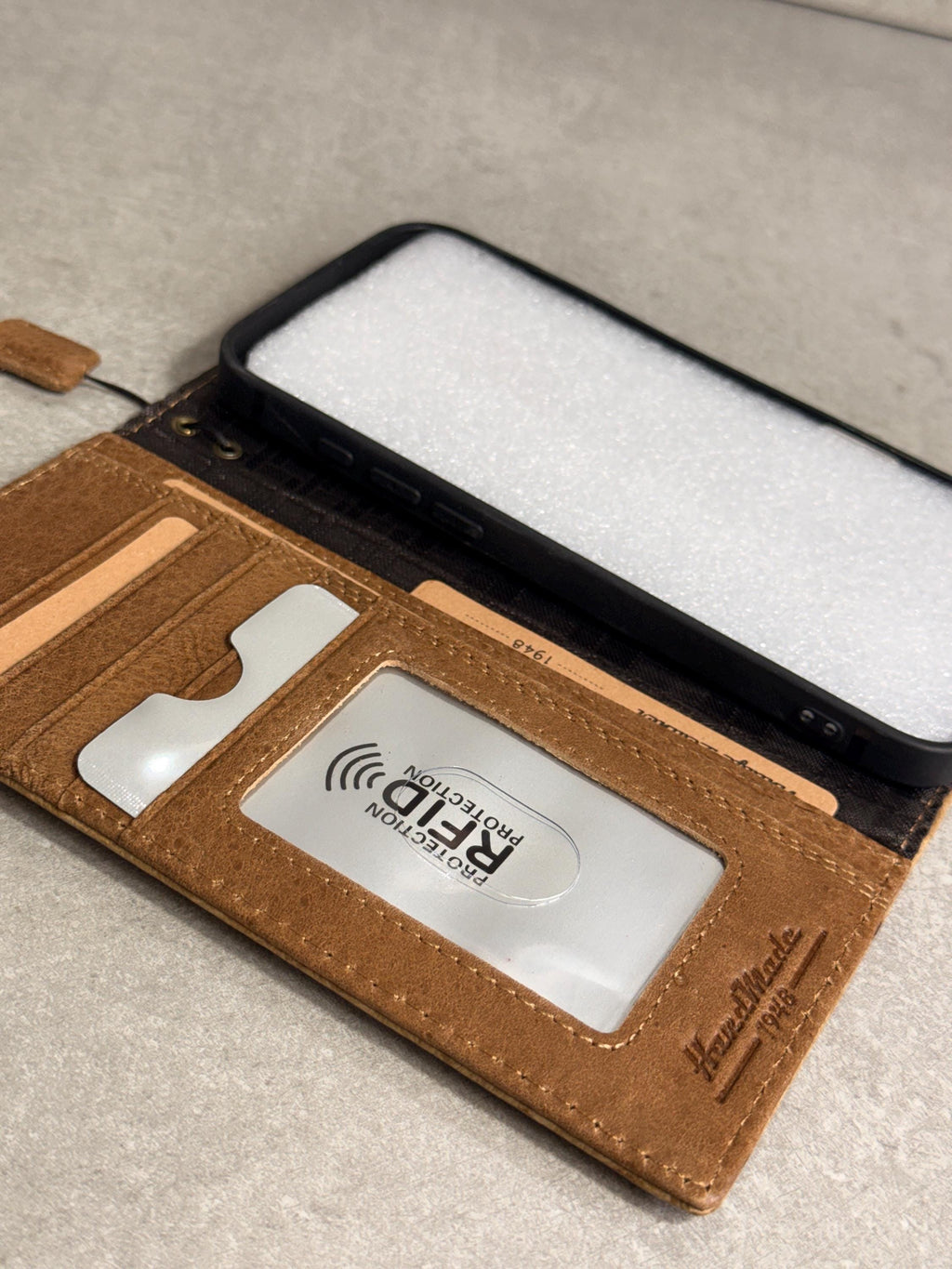 Handmade Ostrich Leather iPhone Case: Vintage Book Style  17