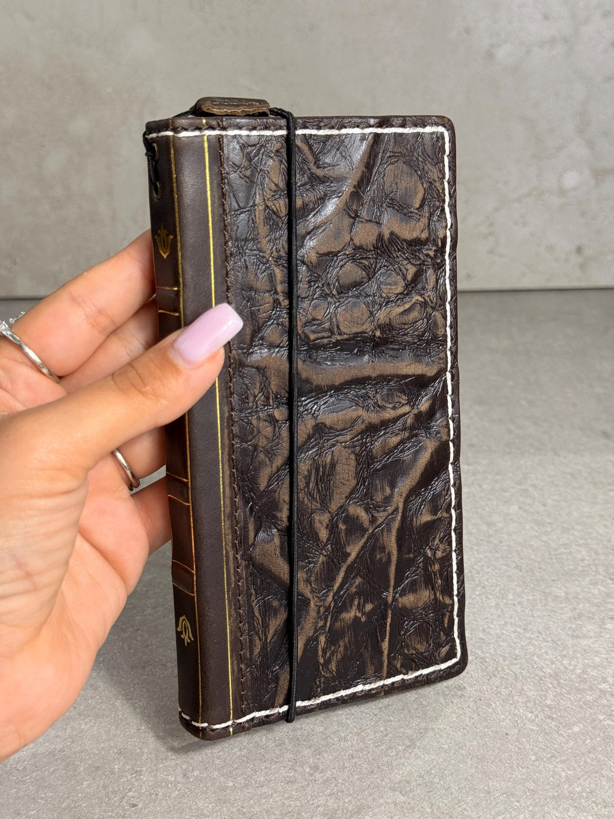 Genuine Leather fo OnePlus Open Case Wallet Handmade Wireless Luxury