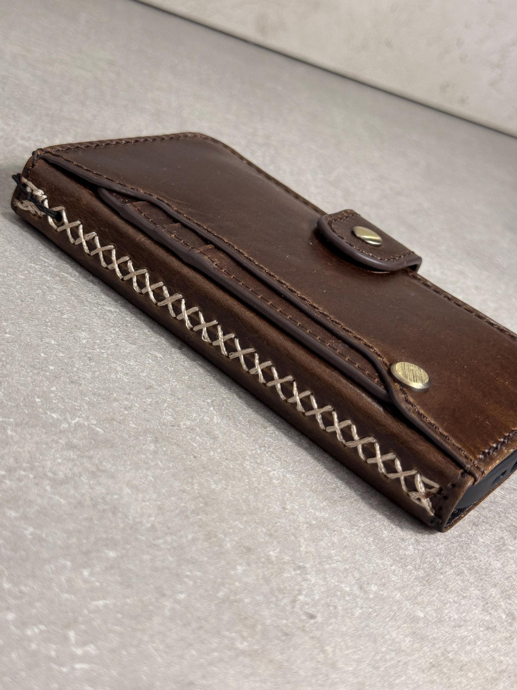 Genuine Leather fo OnePlus Open Case Wallet Handmade Wireless Luxury